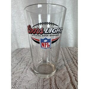 Coors Light NFL Official Beer Sponsor Pint Glass Football‎ Fan Collectible